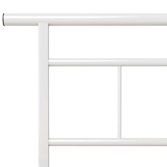 Sängram Vit Metall - Huvudända 100X200 Cm