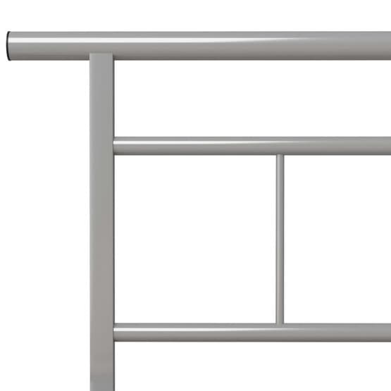 Sängram Grå Metall - Huvudända 100X200 Cm