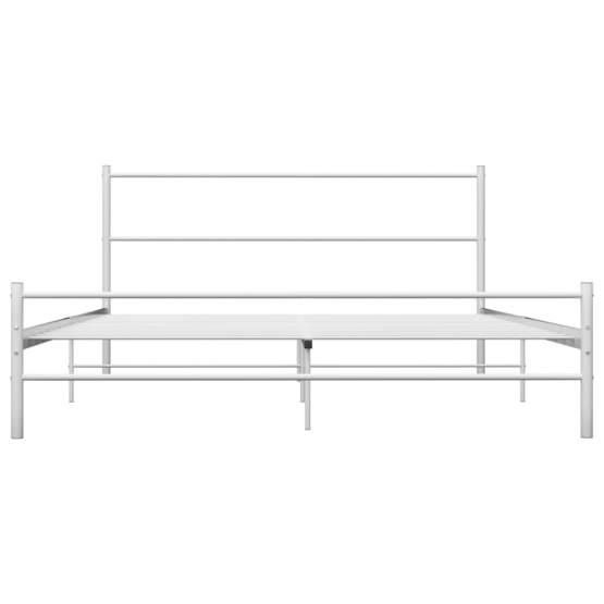 Sängram Vit Metall Huvudända 120X200 Cm