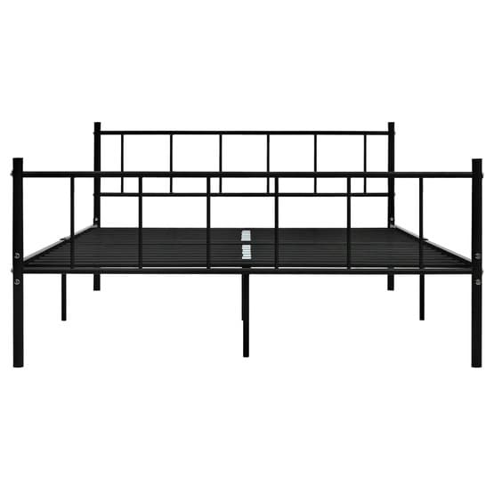 Sängram Svart Metall Pinnar 180X200 Cm