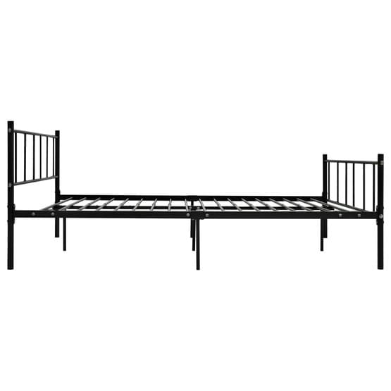 Sängram Svart Metall Pinnar 180X200 Cm