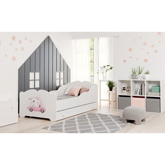 Barnsäng - Ania Med Madrass - Kitty - 160 x 80 Cm