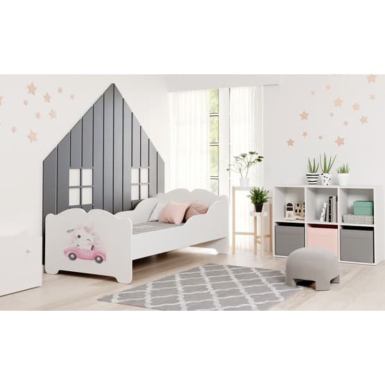 Barnsäng - Ania Med Madrass - Kitty - 160 x 80 Cm