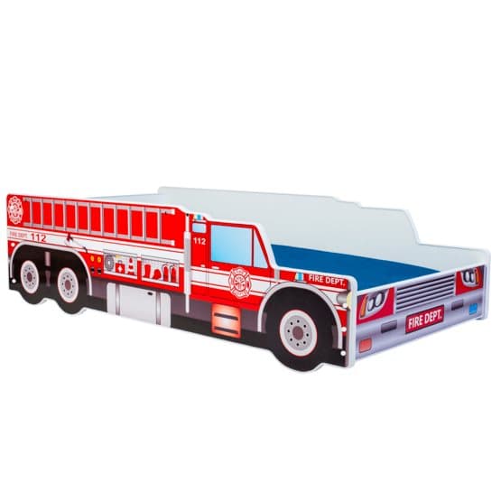 Barnsäng - Riko Med Madrass - Fire Brigade - 160 x 80 Cm