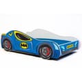 Miniatyrbillede 1 af 6: Tremmeseng - Batcar Med Madras - 140 x 70 Cm
