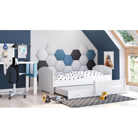 Barnsäng - Luk Med Madrass Och Extrasäng - White - 160 x 80 Cm