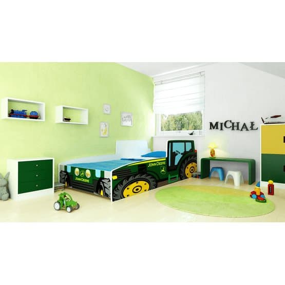 Barnsäng - Farmi Med Madrass - John Deer - 160 x 80 Cm