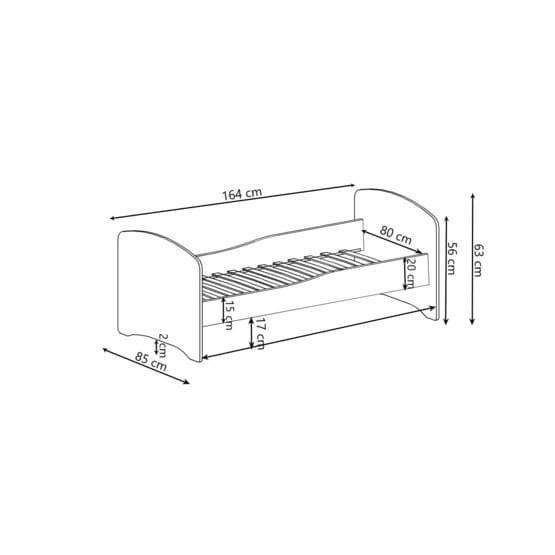 Tremmeseng - Luk Med Madras - Formel - 160 x 80 Cm