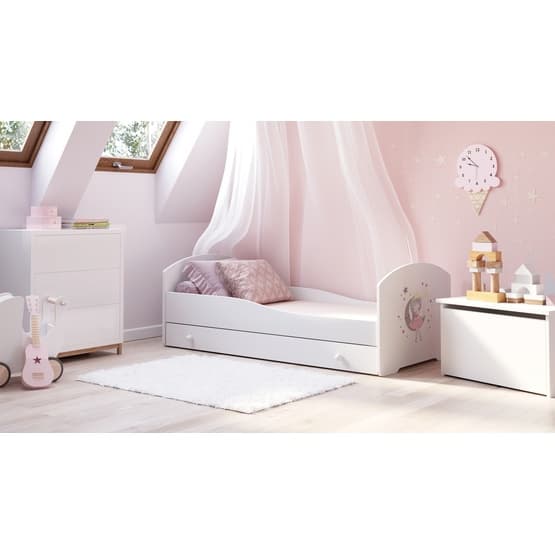 Børneseng - Luk Med Madras - Sleepy Princess - 160 x 80 Cm