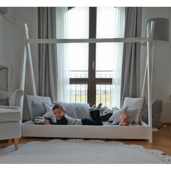 Tältsäng - Tipisäng - Koala Med Madrass - 160x80 - Vit