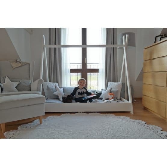 Tältsäng - Tipisäng - Koala Med Madrass - 160x80 - Vit
