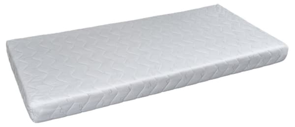 Træseng - husseng - inkl. ECO madras - 160x80 - med barrierer - grå