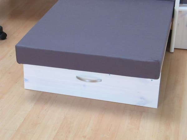 Kids højseng med sofa, skriveplade og reol hvid/grå.