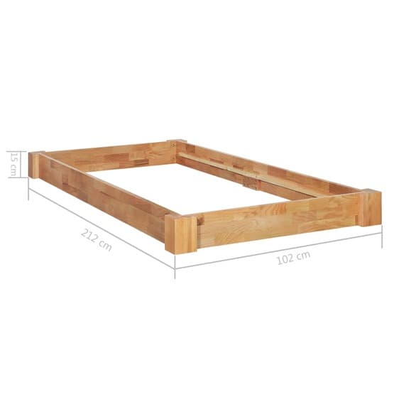 Sängram Massiv Ljus Ek 90X200 Cm