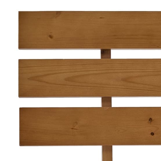 Sängram Honungsbrun Massiv Furu Med Huvudgavel 90X200 Cm
