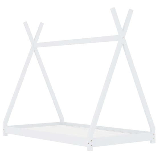 Barnsäng Tipisäng Vit Massiv Furu 80X160 Cm