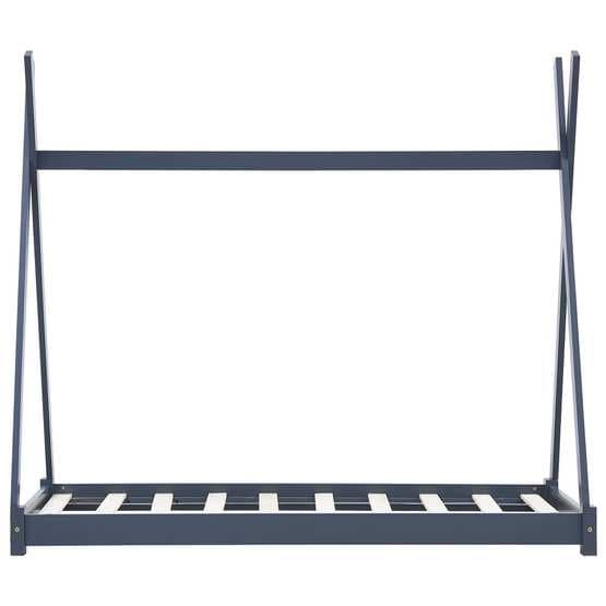 Barnsäng Tipisäng Grå Massiv Furu 70X140 Cm
