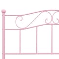 Miniatyrbild 5 av 6: Sängram Rosa Metall 120X200 Cm