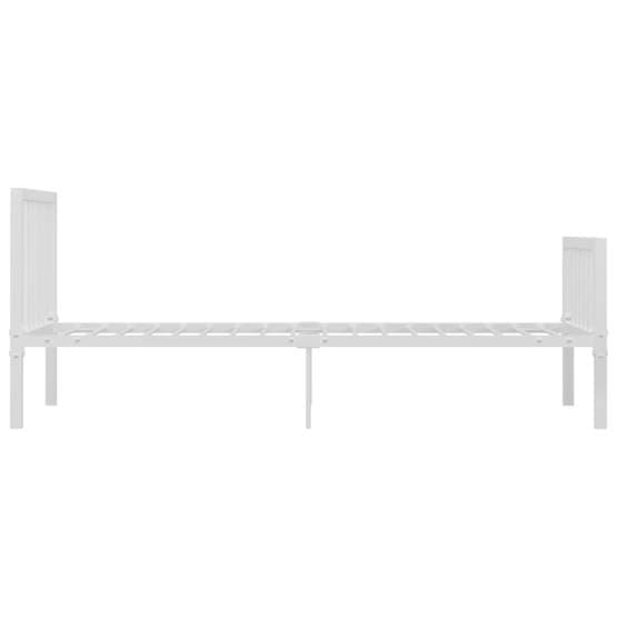 Sängram I Vit Metall 90X200 Cm