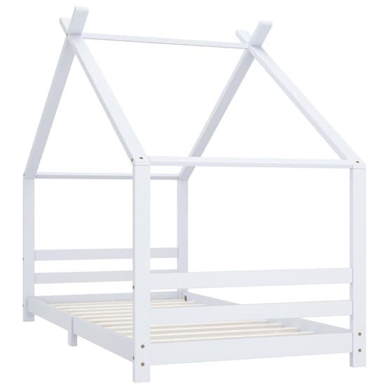 Barnsäng Vit Massiv Furu 90X200 Cm