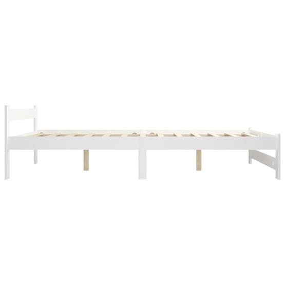 Sängram Vit Massiv Furu 120X200 Cm