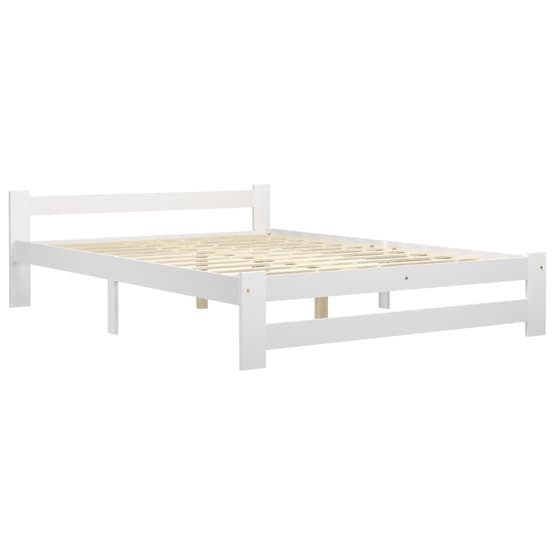 Sängram Vit Massiv Furu 120X200 Cm