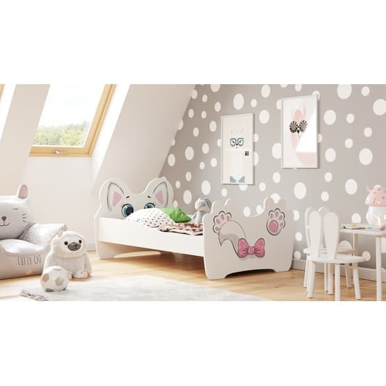 Lasten sänky - Pink Cat Patjalla 160 x 80 cm