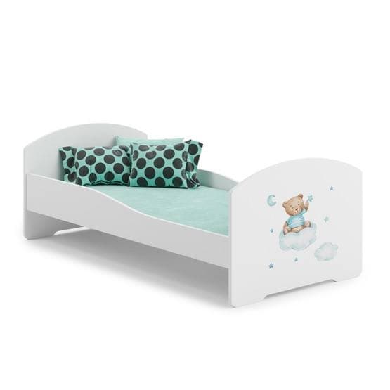 Barnsäng - Luk Med Madrass - Blue Bear - 160 x 80 Cm