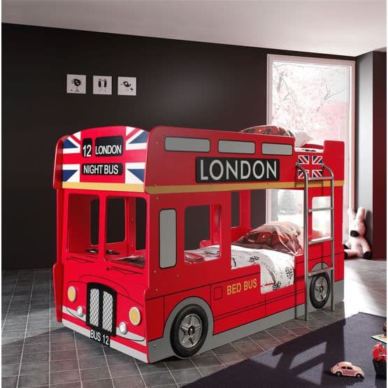 Våningssäng - London Bus 90x200 Cm