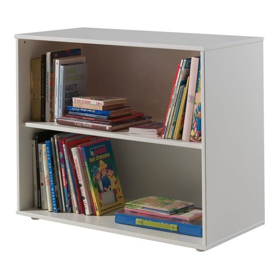 Mini Loftseng - Pino Med Skrivebord Og Bogreol - Hvid