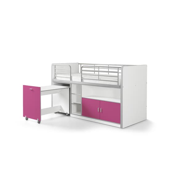 Loftsäng - Bonny 91 - Fuchsia