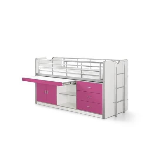 Loftsäng - Bonny 95 - Fuchsia
