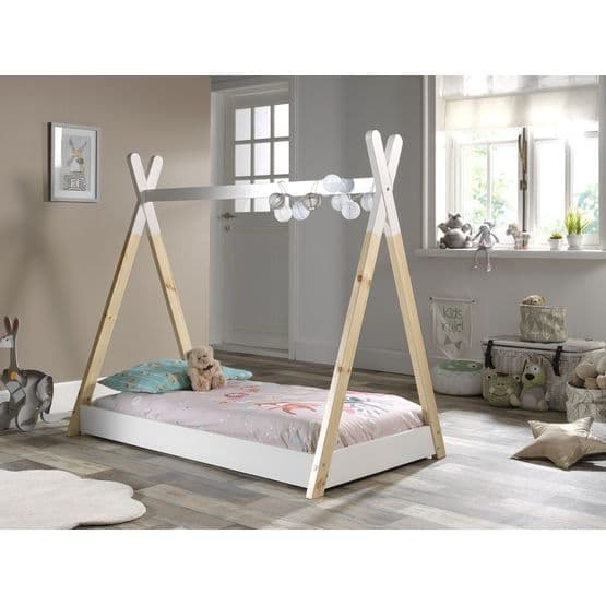 Teltseng - Tipi seng - 70x140 Cm - Hvid
