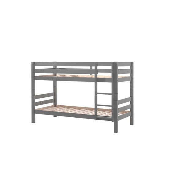Våningssäng Med Extrasäng - Pino - 140 Cm Hög - Grå