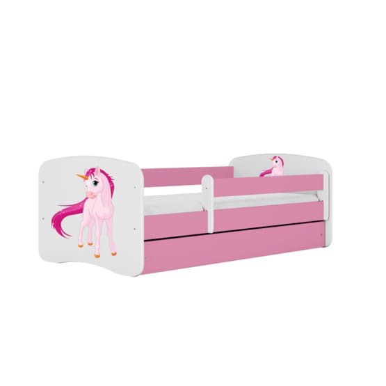 Tremmeseng - Babydreams Pink - Enhjørning Med Skuffe 140x70 Cm