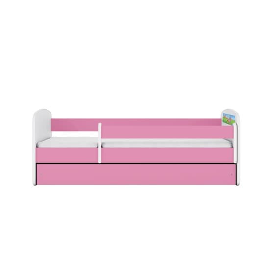 Barnsäng - Babydreams Rosa - Safari Med Låda 160x80 Cm
