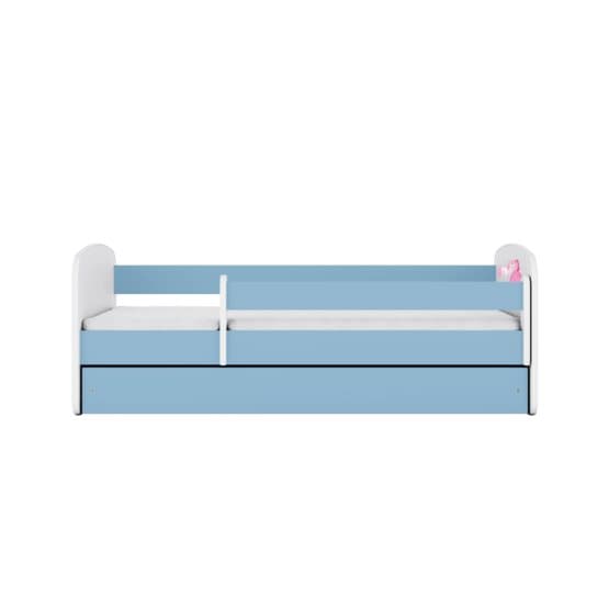 Tremmeseng - Babydreams Blå - Prinsesse Og Hest Med Skuffe Og Madras 160x80 Cm