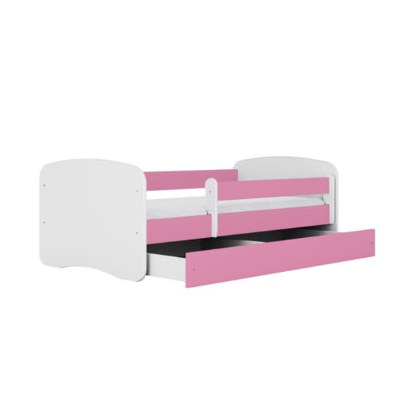 Barnsäng - Babydreams Rosa - Med Låda Och Madrass 160x80 Cm