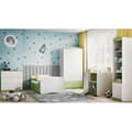 Miniatyrbild 3 av 6: Barnsäng - Babydreams Grön - Med Låda Och Madrass 140x70 Cm