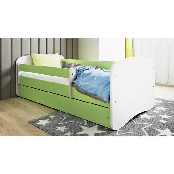 Barnsäng - Babydreams Grön - Med Låda 180x80 Cm