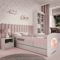 Miniatyrbild 3 av 7: Barnsäng - Babydreams Vit - Bear With Butterflies Med Låda 160x80 Cm