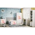 Miniatyrbild 7 av 7: Barnsäng - Babydreams Vit - Bear With Butterflies Med Låda 160x80 Cm