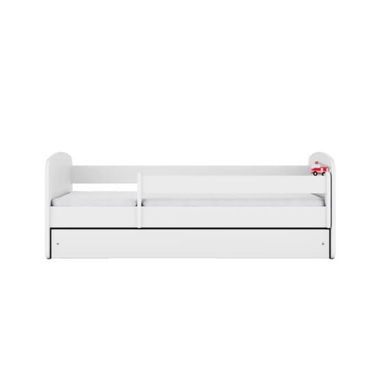 Tremmeseng - Babydreams Hvid - Brandbil Med Skuffe 160x80 Cm