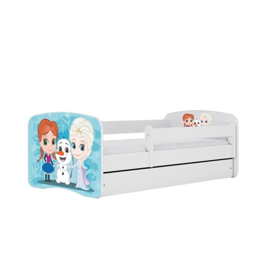 Tremmeseng - Babydreams Hvid - Frosset Med Skuffe 140x70 Cm