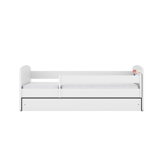 Tremmeseng - Babydreams Hvid - Frosset Med Skuffe Og Madras 180x80 Cm