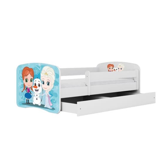 Tremmeseng - Babydreams Hvid - Frosset Med Skuffe 160x80 Cm