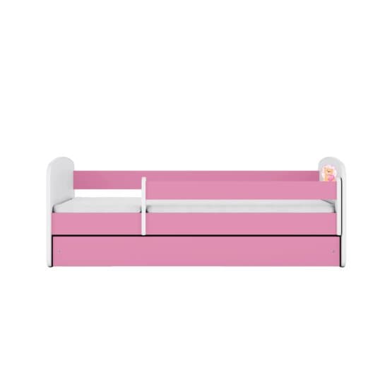 Barnsäng - Babydreams Rosa - Bear With Butterflies Med Låda 160x80 Cm