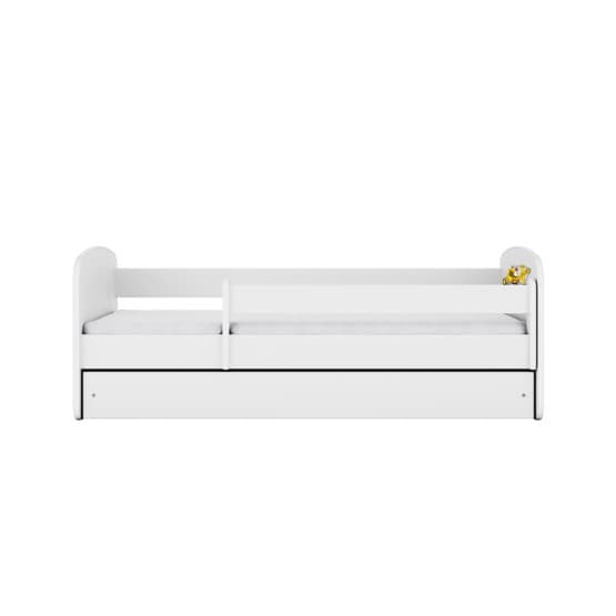 Tremmeseng - Babydreams Hvid - Gravemaskine Med Skuffe 140x70 Cm