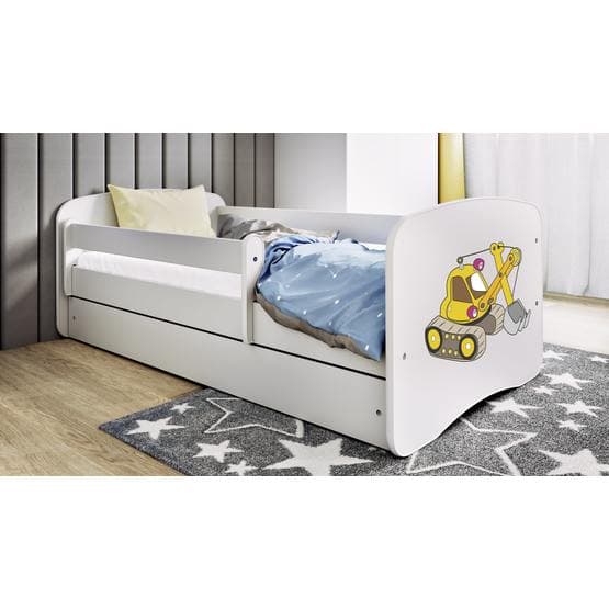Tremmeseng - Babydreams Hvid - Graver Med Skuffe 180x80 Cm