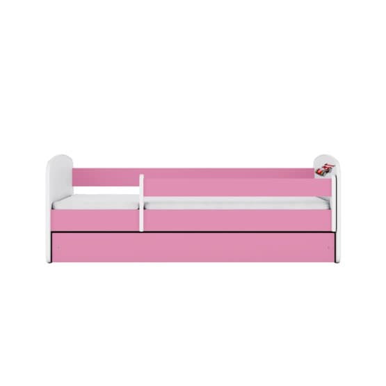Tremmeseng - Babydreams Pink - Racerbil Med Skuffe 160x80 Cm
